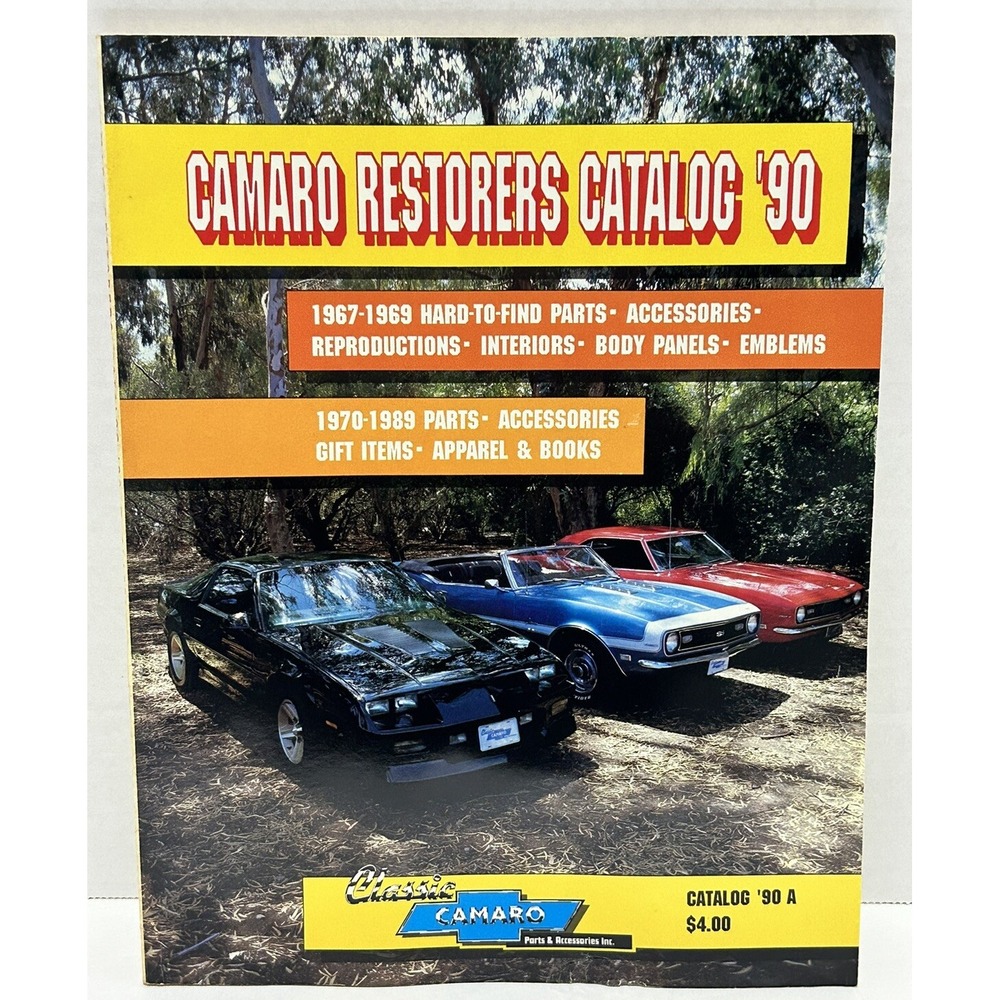 Camaro Restorers‎ Catalog '90 Classic Camaro Parts & Accessories